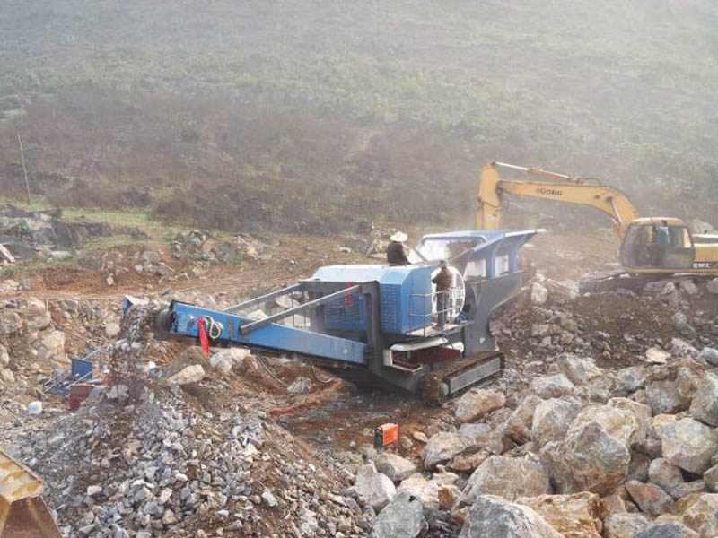 移動建筑垃圾破碎站 移動建筑垃圾破碎站