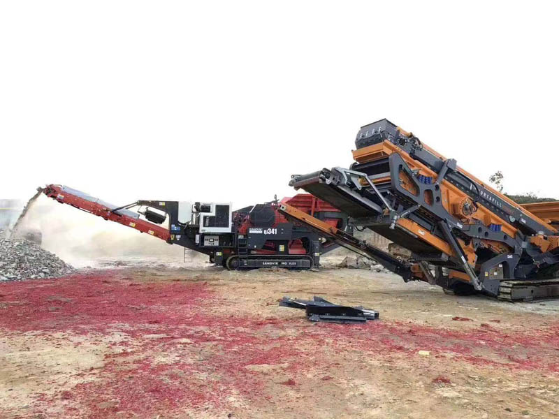 移動式建筑垃圾破碎站 移動式建筑垃圾破碎站