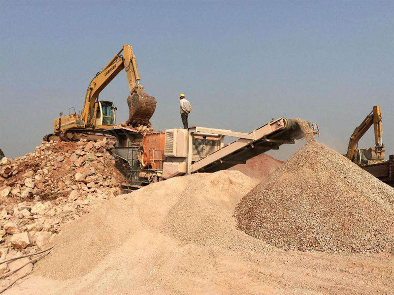 建筑垃圾移動式破碎站 建筑垃圾移動式破碎站